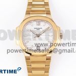 NAUTILUS 7118 LADIES RG PPF 1:1 BEST EDITION WHITE DIAL ON RG BRACELET 324CS