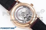 De Ville Date RG MKF 1:1 Best Edition White Textured Dial Roman Marker on Brown Leather Strap A8800 - Image 8