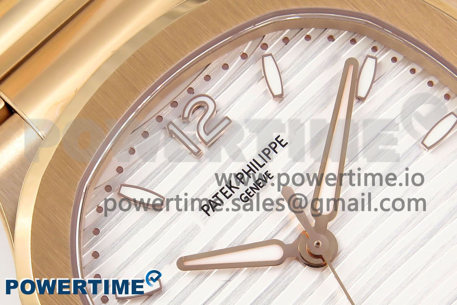 NAUTILUS 7118 LADIES RG PPF 1:1 BEST EDITION WHITE DIAL ON RG BRACELET 324CS - Image 4