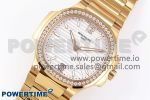 NAUTILUS 7118 LADIES RG PPF 1:1 BEST EDITION WHITE DIAL DIAMONDS BEZEL ON RG BRACELET 324CS - Image 2