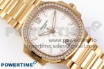 NAUTILUS 7118 LADIES RG PPF 1:1 BEST EDITION WHITE DIAL DIAMONDS BEZEL ON RG BRACELET 324CS - Image 3