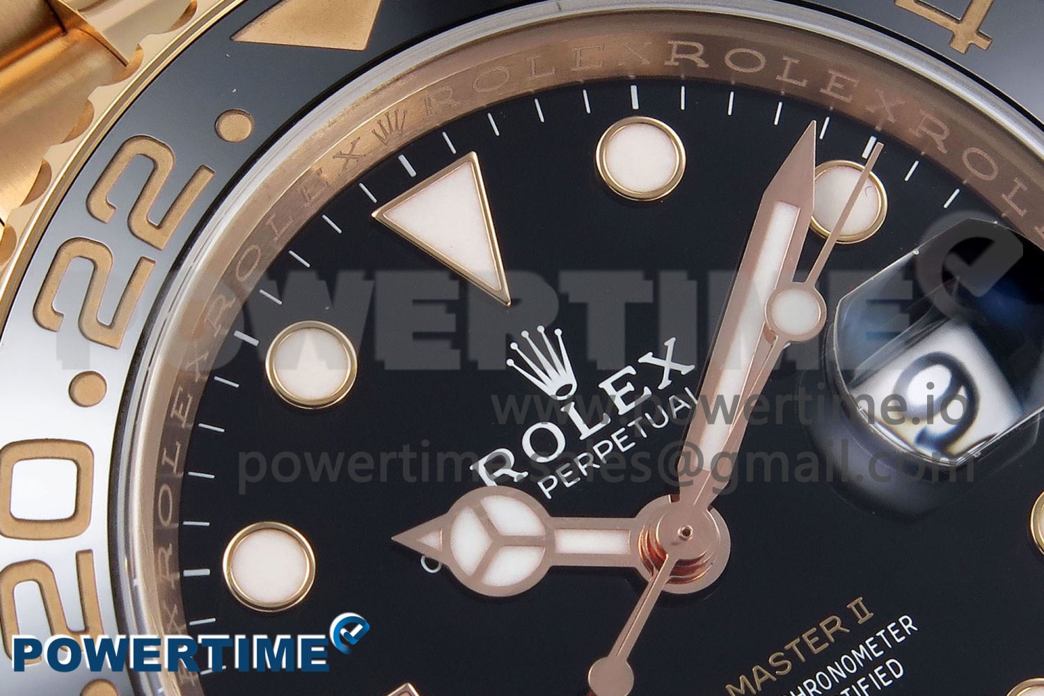 GMT-Master II 126715 CHNR Black/Brown Ceramic Clean Factory 1:1 Best Edition on RG Bracelet DD3285 - Image 4