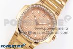 NAUTILUS 7118 LADIES RG PPF 1:1 BEST EDITION RG DIAL DIAMONDS BEZEL ON RG BRACELET 324CS - Image 2