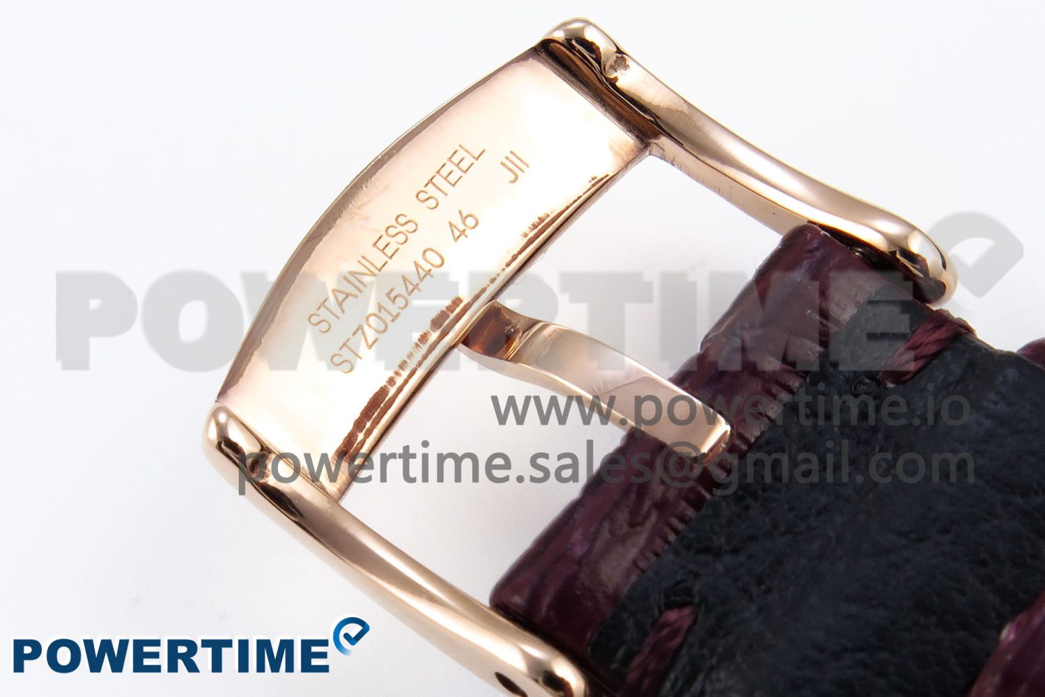 De Ville Date RG MKF 1:1 Best Edition White Textured Dial Roman Marker on Brown Leather Strap A8800 - Image 12