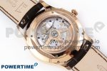 Master Ultra Thin Moon RG APSF 1:1 Best Edition White Dial Diamonds Bezel on Brown Leather Strap SA925 Super Clone - Image 8