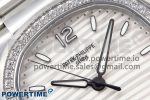 NAUTILUS 7118 LADIES SS PPF 1:1 BEST EDITION WHITE DIAL DIAMONDS BEZEL ON SS BRACELET 324CS - Image 4