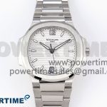 NAUTILUS 7118 LADIES SS PPF 1:1 BEST EDITION WHITE DIAL ON SS BRACELET 324CS