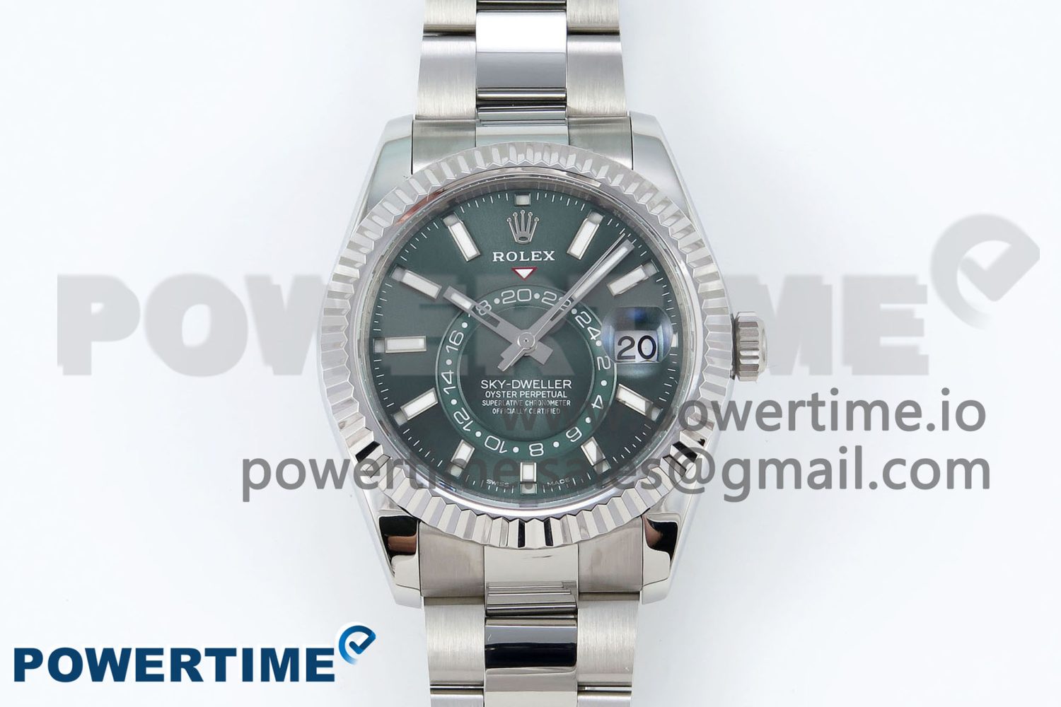Sky-Dweller 326934 904L SS ZF 1:1 Best Edition Green Dial on SS Bracelet A2824 - Image 1