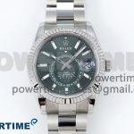 Sky-Dweller 326934 904L SS ZF 1:1 Best Edition Green Dial on SS Bracelet A2824
