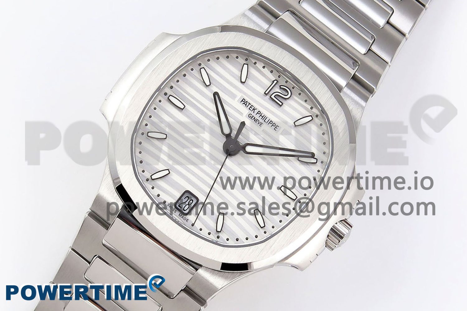 NAUTILUS 7118 LADIES SS PPF 1:1 BEST EDITION WHITE DIAL ON SS BRACELET 324CS - Image 2