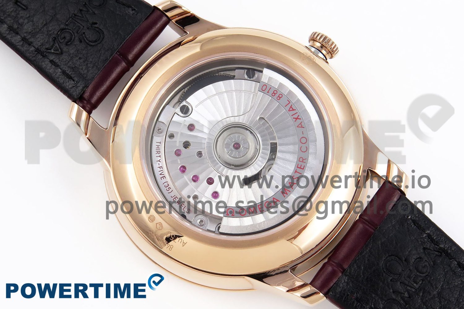 De Ville Power Reserve RG MKF 1:1 Best Edition White Dial on Brown Leather Strap A8810 - Image 9