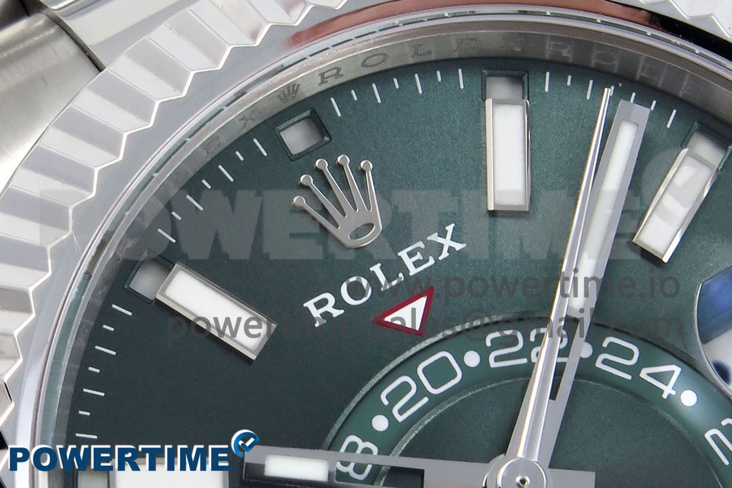 Sky-Dweller 326934 904L SS ZF 1:1 Best Edition Green Dial on SS Bracelet A2824 - Image 4