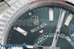Sky-Dweller 326934 904L SS ZF 1:1 Best Edition Green Dial on SS Bracelet A2824 - Image 4