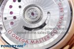 De Ville Date RG MKF 1:1 Best Edition White Textured Dial Roman Marker on Brown Leather Strap A8800 - Image 10
