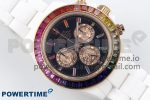 Rolex Daytona Rainbow 40mm Cer/Cer Black Dial NOOB SA4130 Super Clone - Image 3