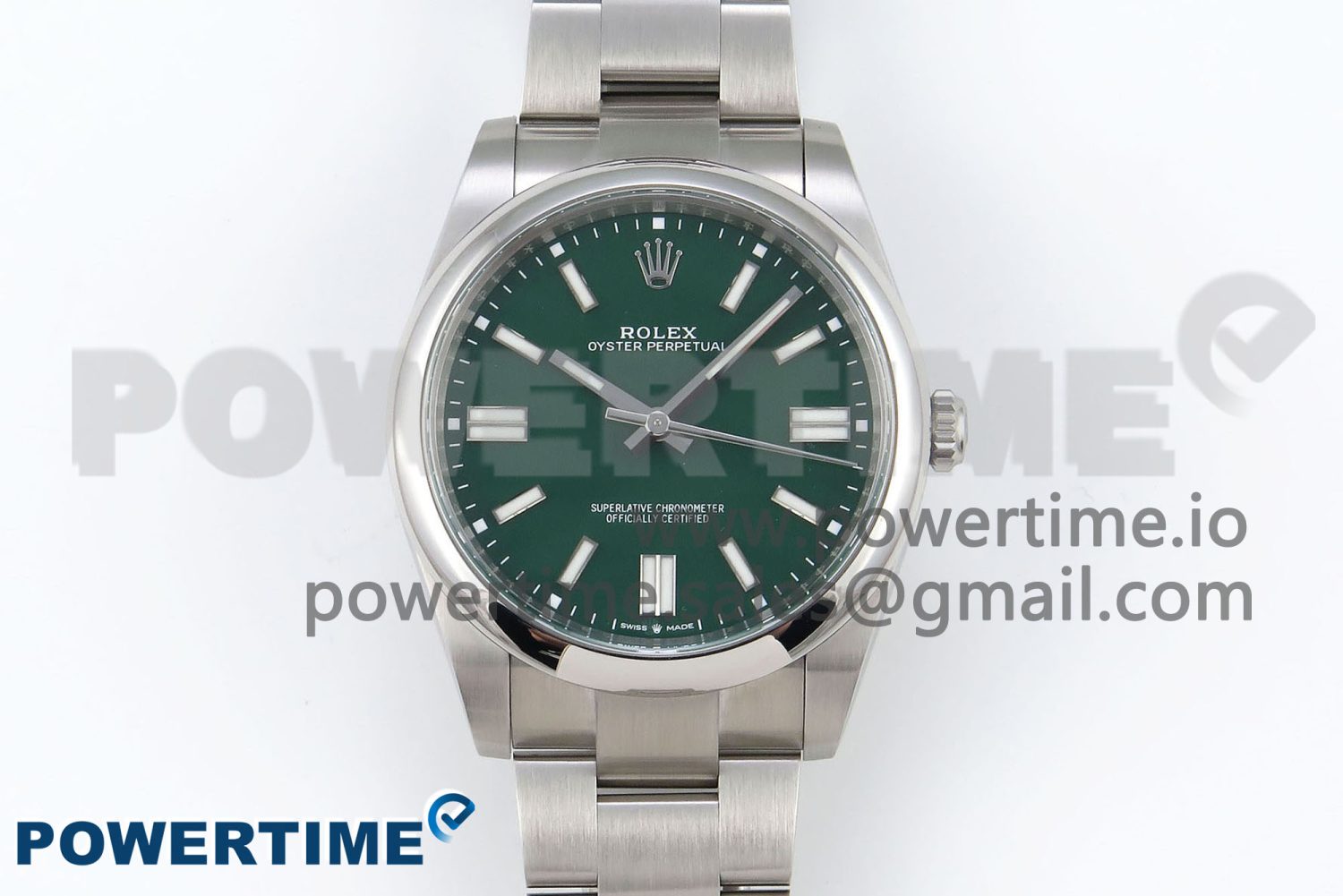 Oyster Perpetual 124300 41mm Clean 1:1 Best Edition 904L Steel Green Dial VR3230 - Image 1