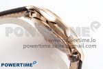 Master Ultra Thin Moon RG APSF 1:1 Best Edition White Dial on Brown Leather Strap SA925 Super Clone - Image 7