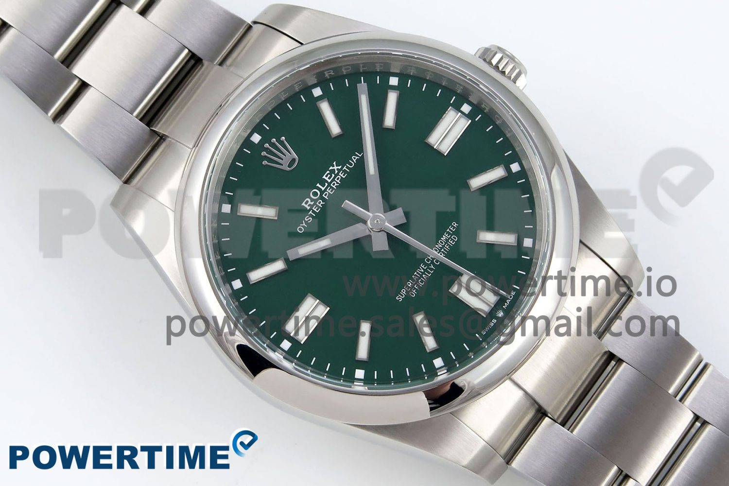 Oyster Perpetual 124300 41mm Clean 1:1 Best Edition 904L Steel Green Dial VR3230 - Image 3