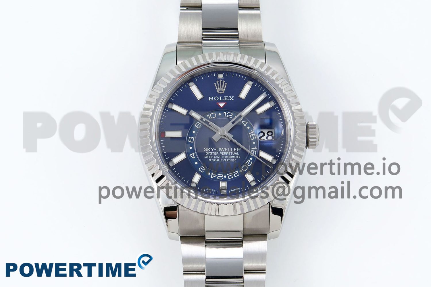 Sky-Dweller 326934 904L SS ZF 1:1 Best Edition Blue Dial on SS Bracelet A2824 - Image 1