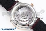 De Ville Date RG MKF 1:1 Best Edition White Dial Roman Marker on Brown Leather Strap A8800 - Image 8