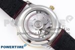 De Ville Date YG MKF 1:1 Best Edition Brown Dial Roman Marker on Brown Leather Strap A8800 - Image 9