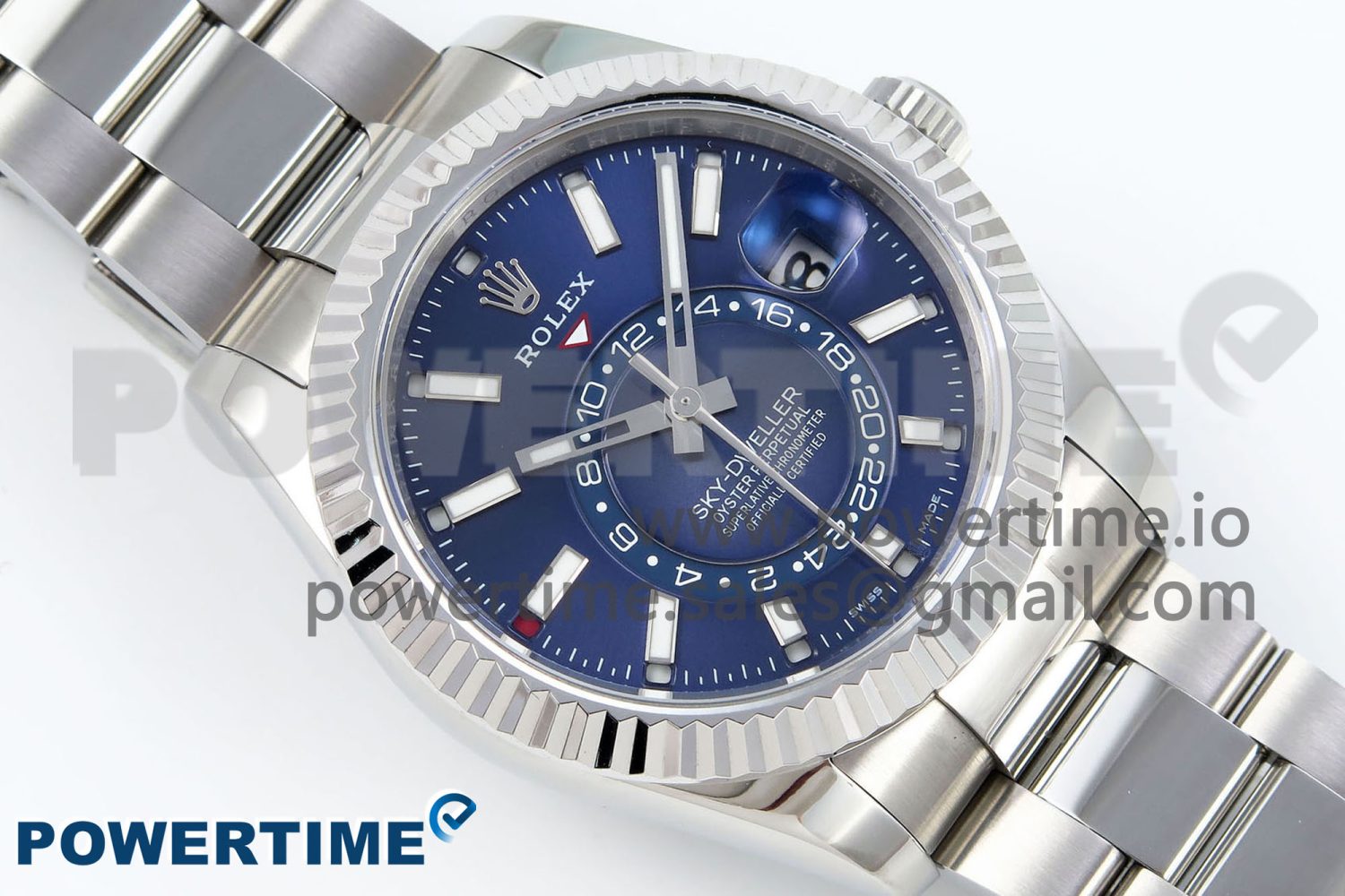 Sky-Dweller 326934 904L SS ZF 1:1 Best Edition Blue Dial on SS Bracelet A2824 - Image 3
