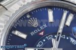 Sky-Dweller 326934 904L SS ZF 1:1 Best Edition Blue Dial on SS Bracelet A2824 - Image 4