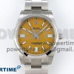 Oyster Perpetual 124300 41mm Clean 1:1 Best Edition 904L Steel Yellow Dial VR3230