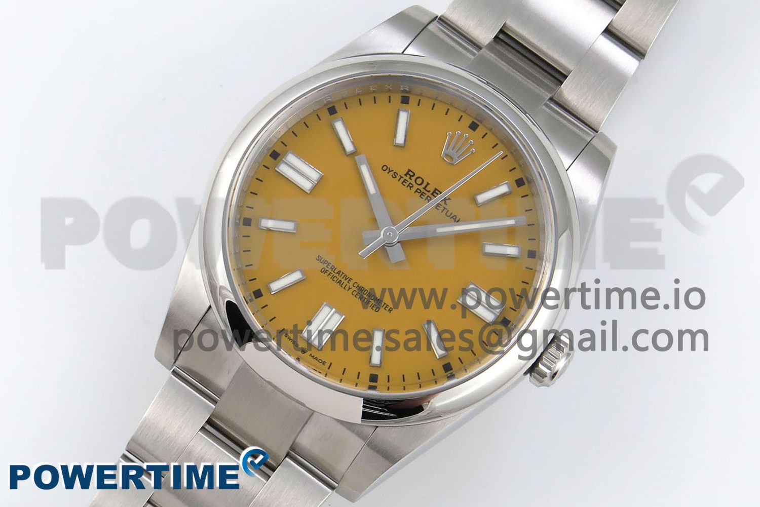 Oyster Perpetual 124300 41mm Clean 1:1 Best Edition 904L Steel Yellow Dial VR3230 - Image 2
