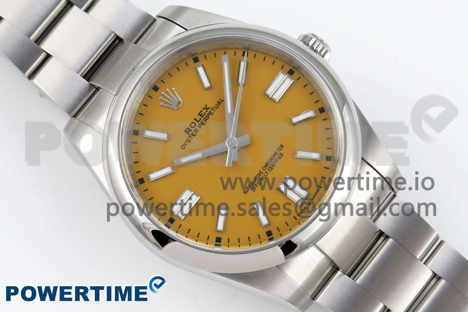 Oyster Perpetual 124300 41mm Clean 1:1 Best Edition 904L Steel Yellow Dial VR3230 - Image 3