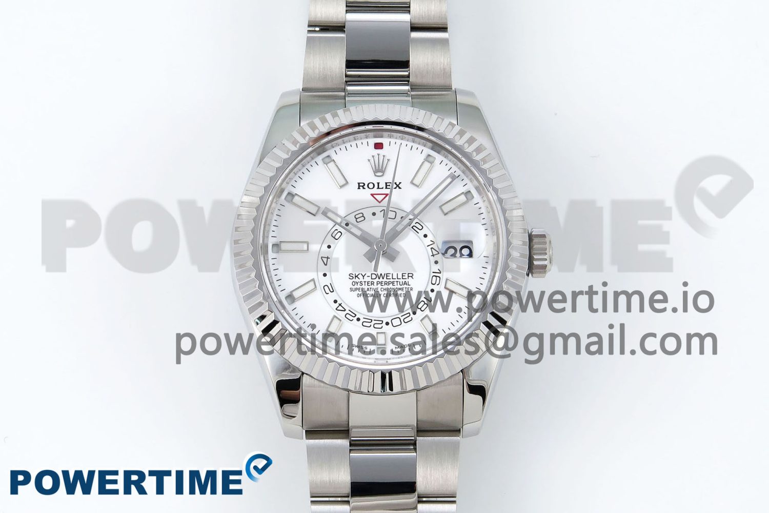 Sky-Dweller 326934 904L SS ZF 1:1 Best Edition White Dial on SS Bracelet A2824 - Image 1