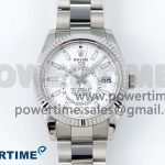 Sky-Dweller 326934 904L SS ZF 1:1 Best Edition White Dial on SS Bracelet A2824