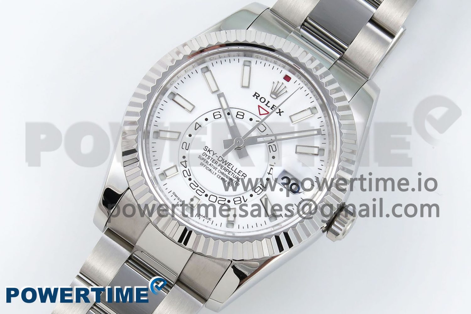 Sky-Dweller 326934 904L SS ZF 1:1 Best Edition White Dial on SS Bracelet A2824 - Image 2