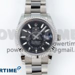 Sky-Dweller 326934 904L SS ZF 1:1 Best Edition Black Dial on SS Bracelet A2824