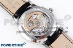 Master Ultra Thin Moon SS APSF 1:1 Best Edition Black Dial on Black Leather Strap SA925 Super Clone - Image 8