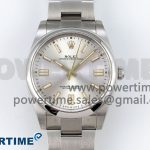 Oyster Perpetual 124300 41mm Clean 1:1 Best Edition 904L Steel Silver Dial VR3230