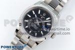 Sky-Dweller 326934 904L SS ZF 1:1 Best Edition Black Dial on SS Bracelet A2824 - Image 2