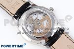 Master Ultra Thin Moon SS APSF 1:1 Best Edition Blue Dial on Black Leather Strap SA925 Super Clone - Image 9