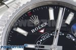 Sky-Dweller 326934 904L SS ZF 1:1 Best Edition Black Dial on SS Bracelet A2824 - Image 4