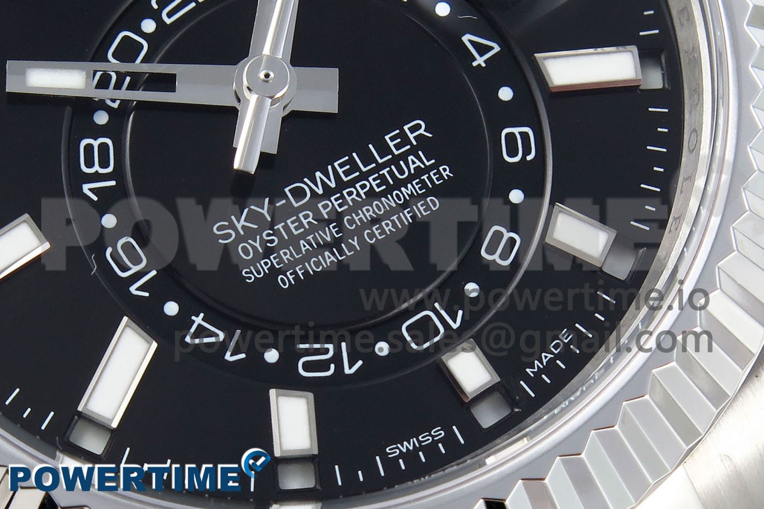 Sky-Dweller 326934 904L SS ZF 1:1 Best Edition Black Dial on SS Bracelet A2824 - Image 5