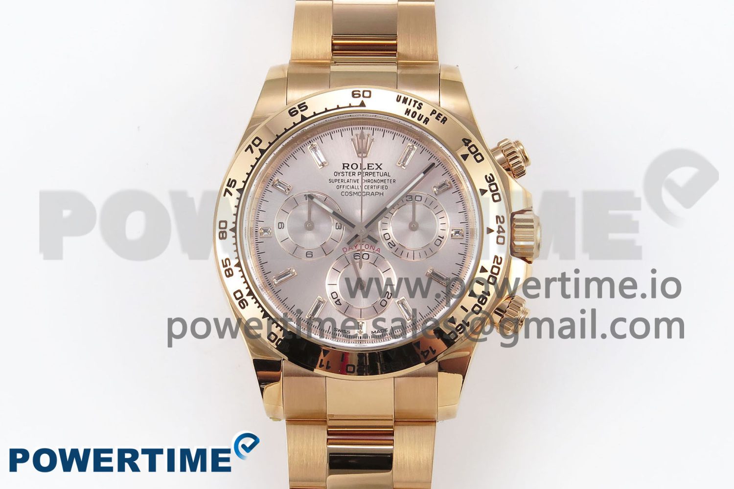 Daytona 116505 Clean 1:1 Best Edition RG Dial Crystal Markers on RG Bracelet SA4130 V2 - Image 1