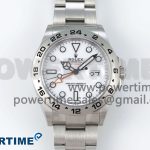Explorer II 42mm 226570 Black 904L SS C+F 1:1 Best Edition White Dial on Bracelet VR3285 CHS
