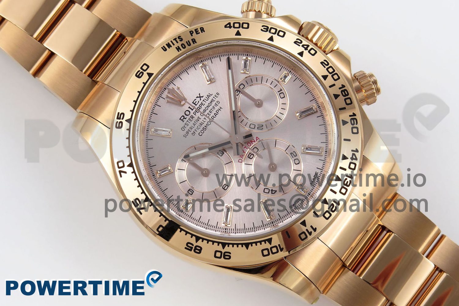 Daytona 116505 Clean 1:1 Best Edition RG Dial Crystal Markers on RG Bracelet SA4130 V2 - Image 3