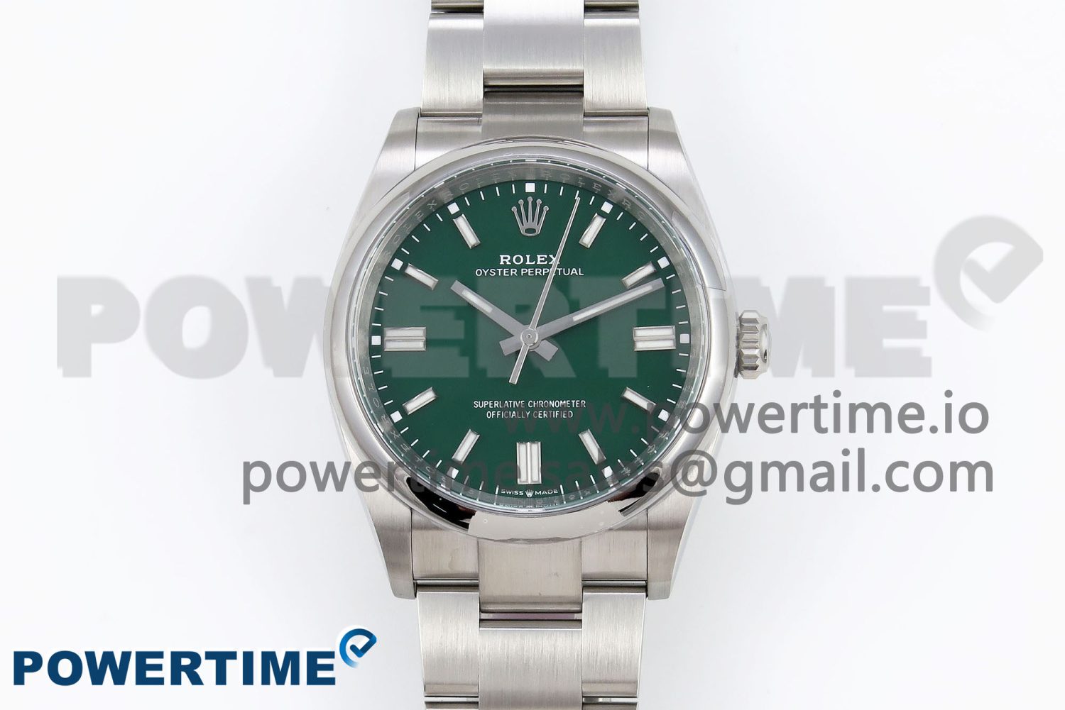 Oyster Perpetual 41mm 124300 Clean 1:1 Best Edition 904L Steel Green Dial on SS Bracelet VR3230 - Image 1