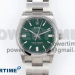 Oyster Perpetual 41mm 124300 Clean 1:1 Best Edition 904L Steel Green Dial on SS Bracelet VR3230