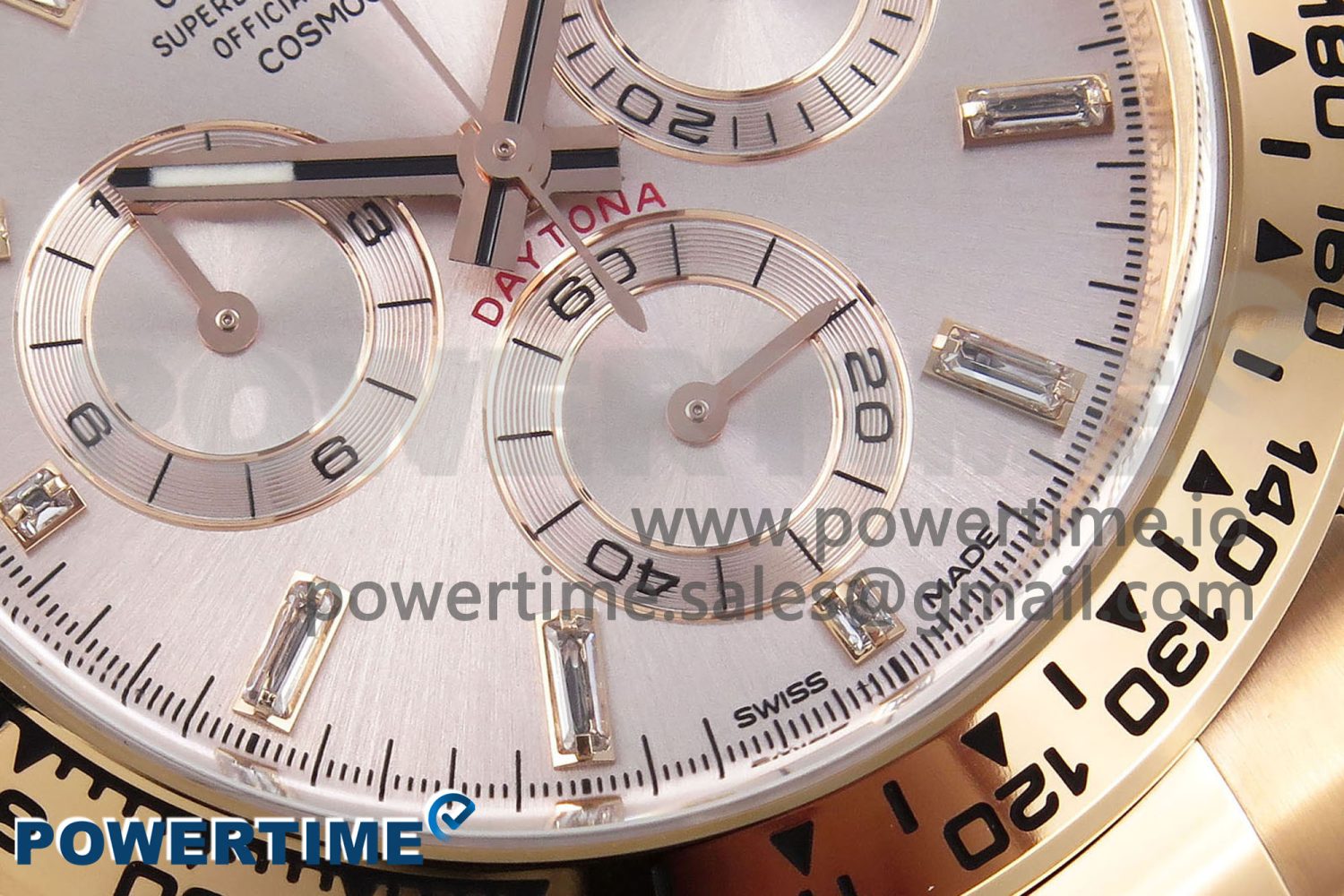 Daytona 116505 Clean 1:1 Best Edition RG Dial Crystal Markers on RG Bracelet SA4130 V2 - Image 5