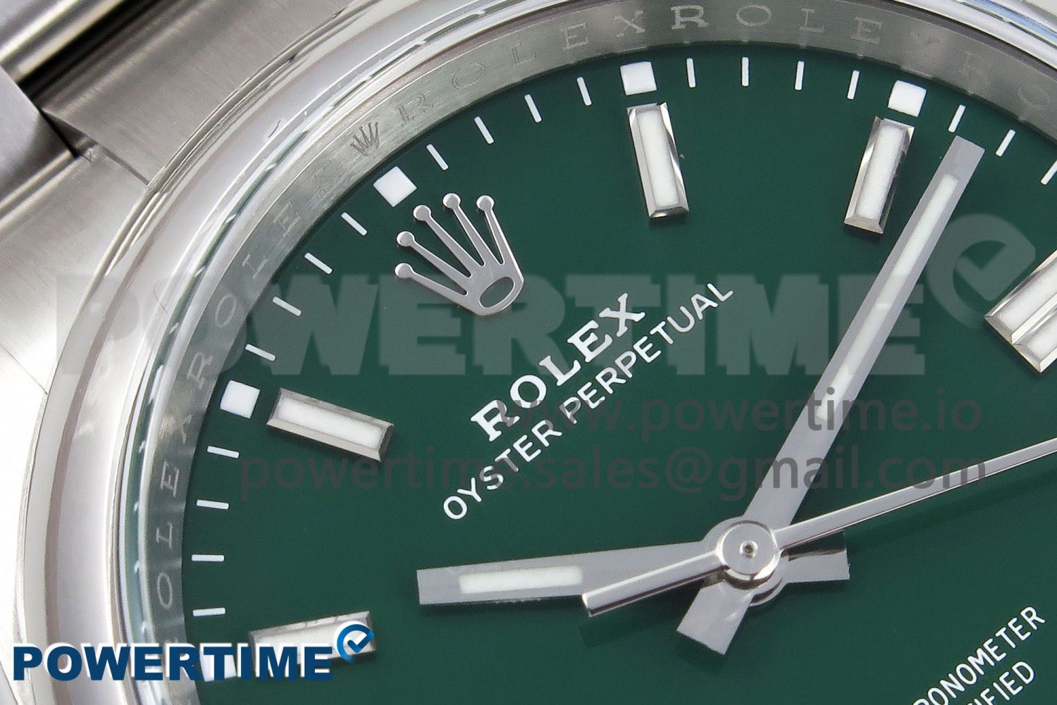 Oyster Perpetual 41mm 124300 Clean 1:1 Best Edition 904L Steel Green Dial on SS Bracelet VR3230 - Image 4