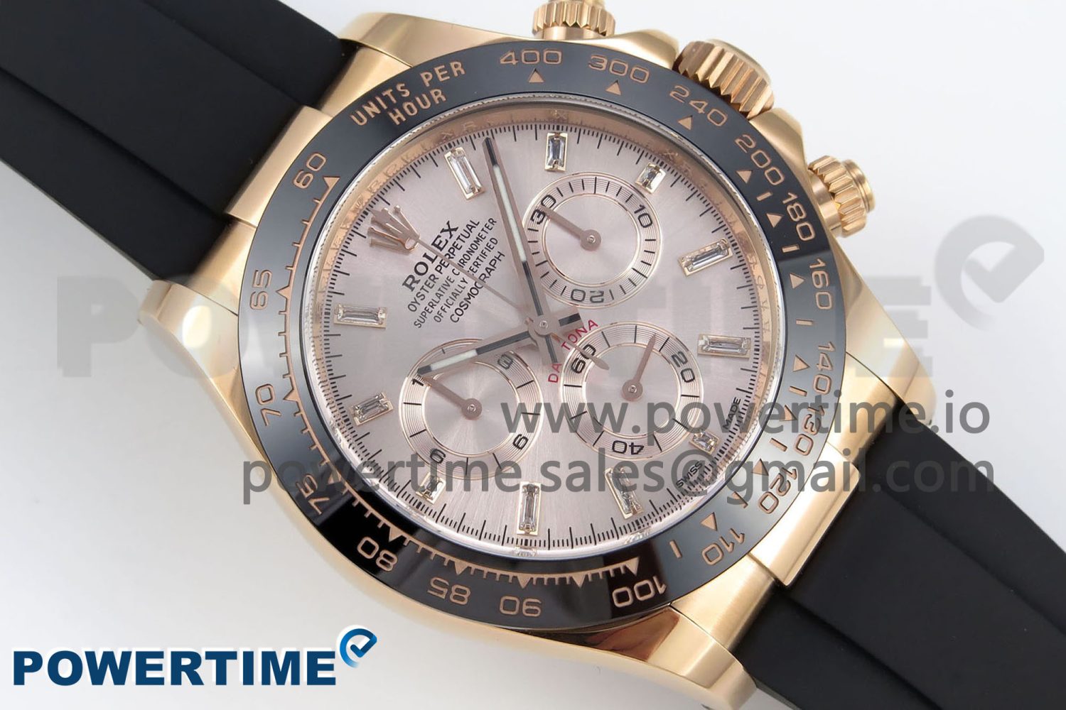 Daytona 116515 Clean 1:1 Best Edition RG Dial Crystal Markers on Oysterflex Strap SA4130 V2 - Image 3