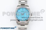 Oyster Perpetual 36mm 126000 Clean 1:1 Best Edition 904L Steel Tiffany Blue Dial on SS Bracelet VR3230