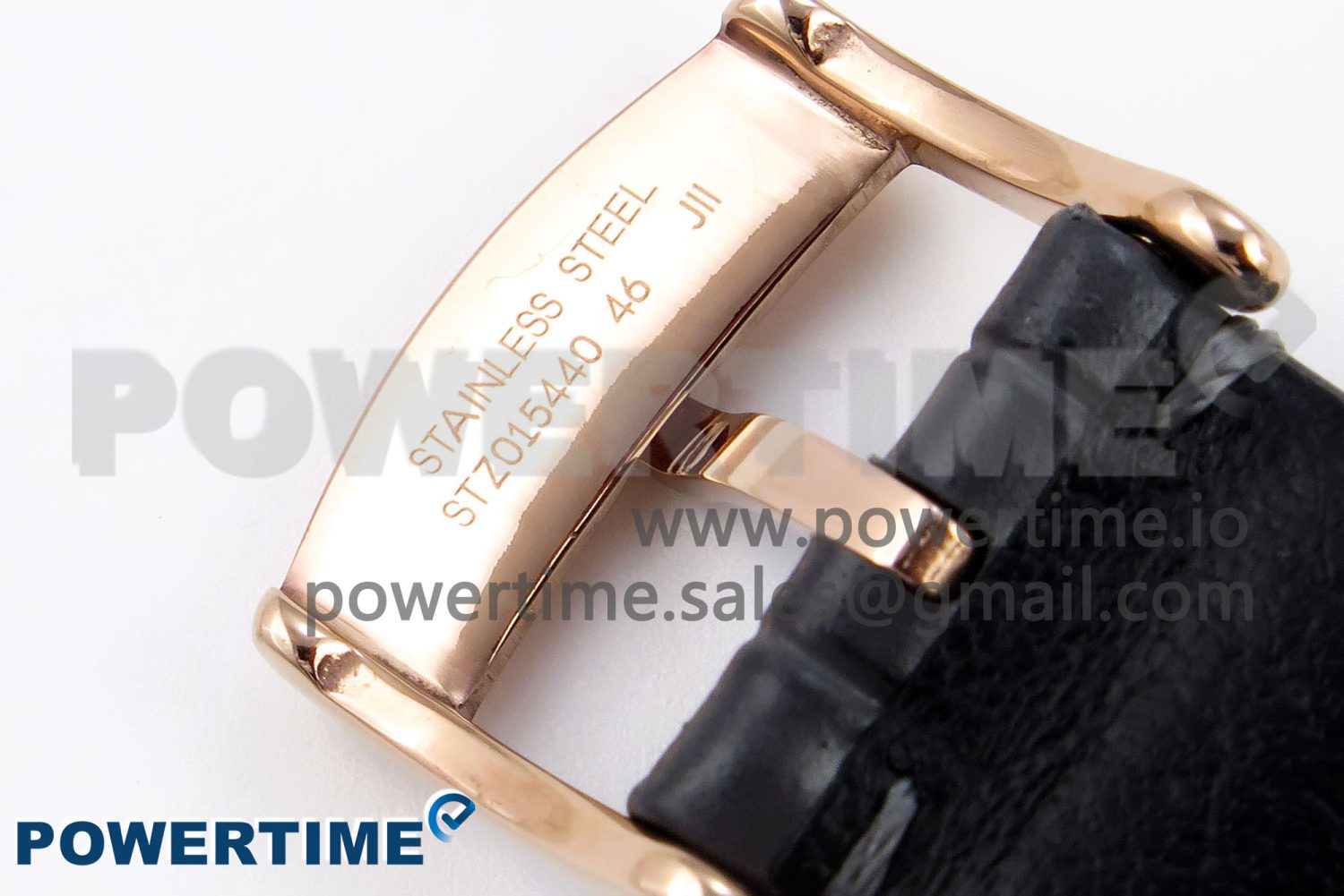 De Ville Date RG MKF 1:1 Best Edition Gray Dial Roman Marker on Gray Leather Strap A8800 - Image 12